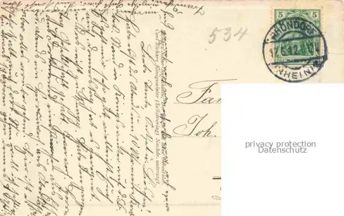 AK / Ansichtskarte Rhoendorf Bad Honnef NRW Panorama mit Rheininseln