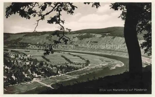 AK / Ansichtskarte Puenderich Mosel Rheinland-Pfalz Blick von Marienburg