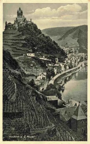 AK / Ansichtskarte Cochem Kochem Mosel Panorama mit Burgblick