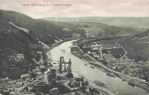 AK / Ansichtskarte Traben-Trarbach Mosel Ruine Graefinburg Panorama