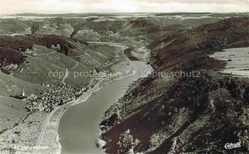 AK / Ansichtskarte Ediger-Eller Mosel Rheinland-Pfalz Fliegeraufnahme