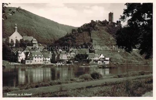 AK / Ansichtskarte Beilstein Mosel Rheinland-Pfalz Moselpartie mit Burgblick