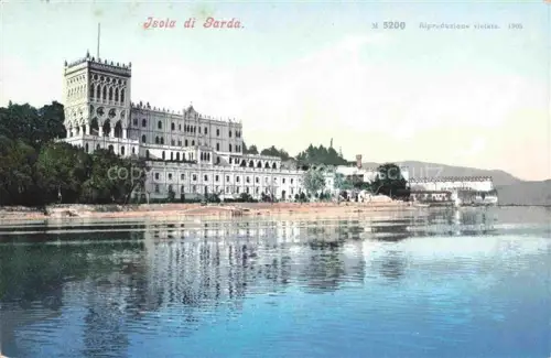 AK / Ansichtskarte Isola di Garda Lago di Garda IT Villa Ansicht vom See aus