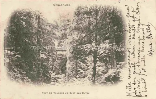 AK / Ansichtskarte Gerardmer Saint-Die 88 Vosges Pont de Vologne au Saut des Cuves