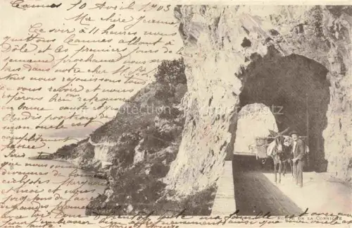 AK / Ansichtskarte CANNES 06 Alpes-Maritimes Route de la Corniche Tunnel