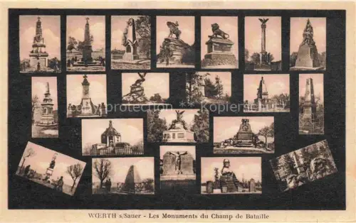 AK / Ansichtskarte Woerth-sur-Sauer Woerth Sauer 67 Bas-Rhin Les Monuments du Champ de Bataille