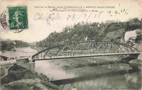 AK / Ansichtskarte CHARLEVILLE -MEZIERES 08 Ardennes Pont sur la Meuse