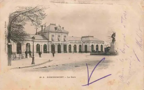 AK / Ansichtskarte Remiremont Romberg Epinal 88 Vosges La gare Bahnhof