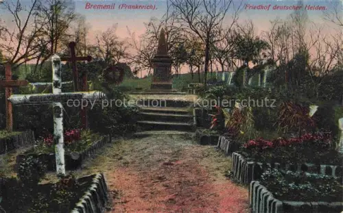 AK / Ansichtskarte Bremenil Luneville 54 Meurthe-et-Moselle Friedhof deutscher Helden