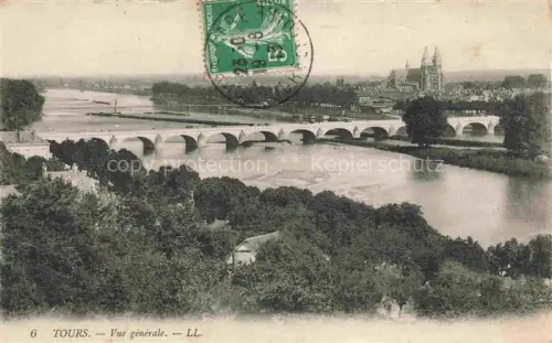AK / Ansichtskarte TOURS 37 Indre-et-Loire Vue générale Pont Eglise