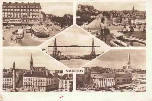 AK / Ansichtskarte NANTES 44 Loire-Atlantique Vues générale Cathédrale Pont