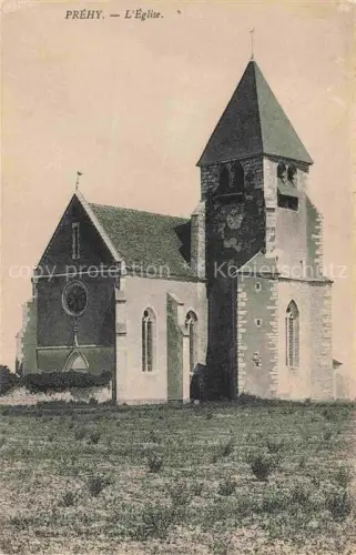 AK / Ansichtskarte Prehy AUXERRE 89 Yonne Eglise Correspondence militaire