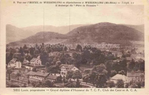 AK / Ansichtskarte Wesserling Husseren Thann 68 Haut-Rhin Vue générale Hôtel de Wesserling et dépendances Auberge du Père la Victoire