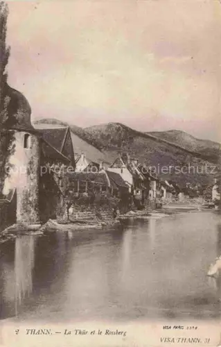 AK / Ansichtskarte Thann  ALsace 68 Haut-Rhin La Thur et le Rossberg