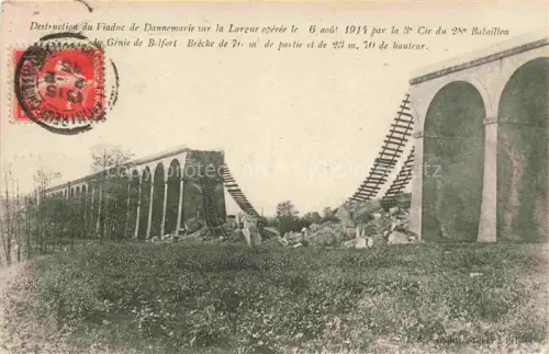 AK / Ansichtskarte DANNEMARIE  Dammerkirch Alsace 68 Haut-Rhin Destruction du Viaduc de Dannemarie