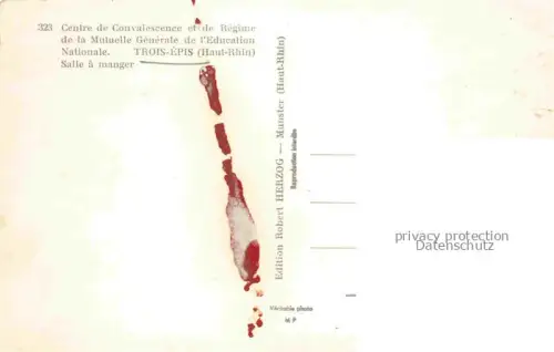 AK / Ansichtskarte Trois-Epis Drei-aehren 68 Haut-Rhin Centre de Convalescense et de Régime de la Mutuelle Générale de l'Education Nationale Salle à manger