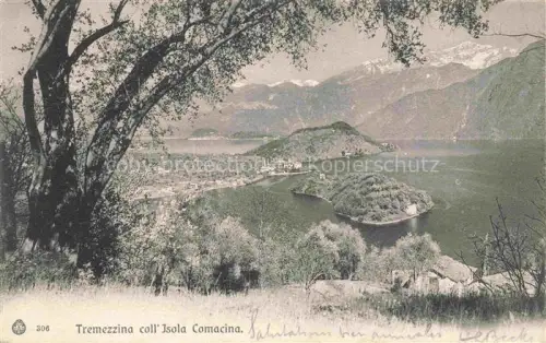 AK / Ansichtskarte Tremezzina COMO Lago di Como Lombardia IT Panorama Isola Comacina