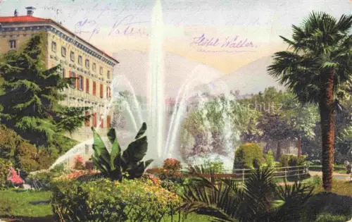AK / Ansichtskarte Giardino Lugano Hotel Walter 