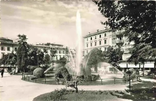 AK / Ansichtskarte LUGANO Lago di Lugano TI Fontana Piazza Manzoni