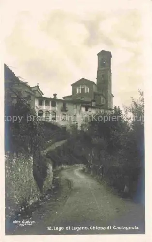 AK / Ansichtskarte Lago di LUGANO TI Chiesa di Castagnola