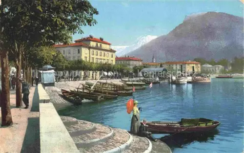 AK / Ansichtskarte LUGANO Lago di Lugano TI Al lago 