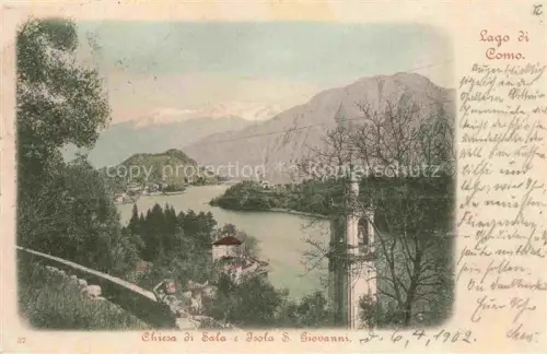 AK / Ansichtskarte COMO  Lago di Como Lombardia IT Chiesa di Sola Isola S. Giovanni