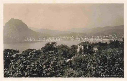 AK / Ansichtskarte LUGANO Lago di Lugano TI Ruvigliana 