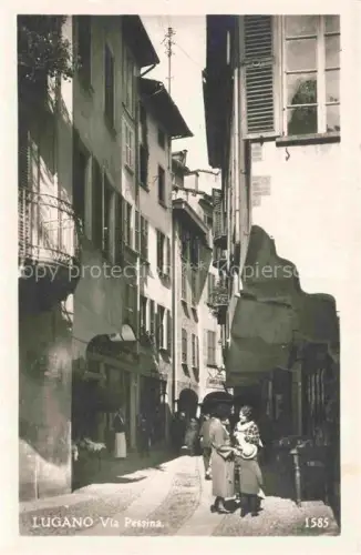 AK / Ansichtskarte LUGANO Lago di Lugano TI Via Pessina 
