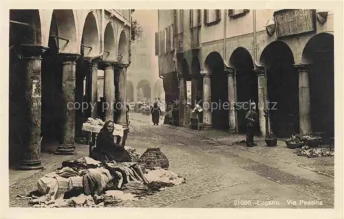 AK / Ansichtskarte LUGANO Lago di Lugano TI Via Pessina 