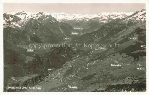 AK / Ansichtskarte Leventina Region Ticino TI Panorama Alta 