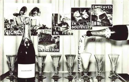 AK / Ansichtskarte Sekt Sparkling Petillant Espumoso Wein Wine Vin Vino Champenois Chamnagne