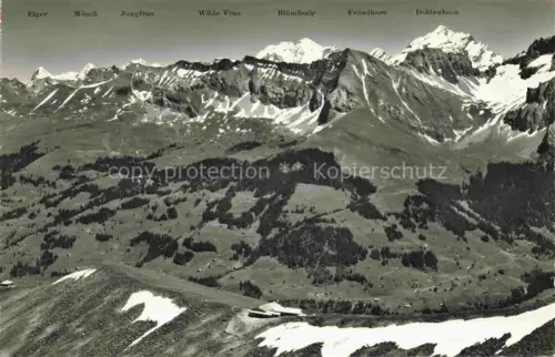 AK / Ansichtskarte Adelboden Frutigen BE Schwandfeldspitz Sesselbahn 