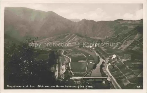 AK / Ansichtskarte Mayschoss Ahr Rheinland-Pfalz Blick von der Ruine Saffenburg ins Ahrtal