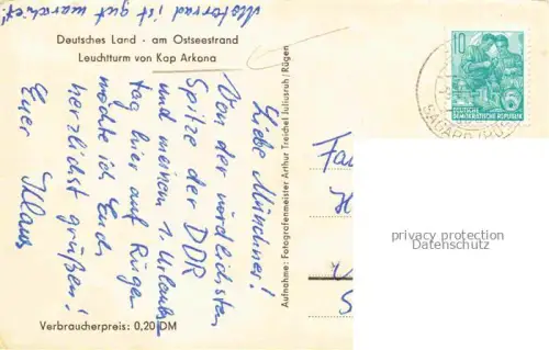 AK / Ansichtskarte Kap Arkona Putgarten Ruegen Leuchtturm
