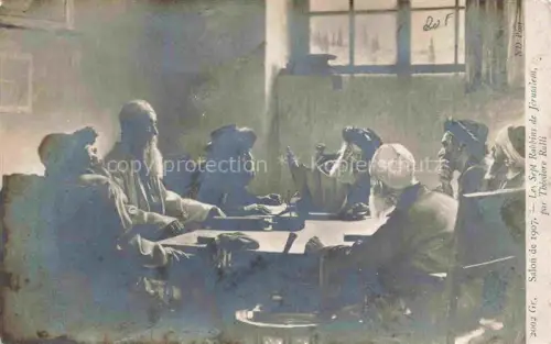AK / Ansichtskarte Jerusalem  Yerushalayim Israel Les Sept Rabbins de Jerusalem par Theodore Ralli