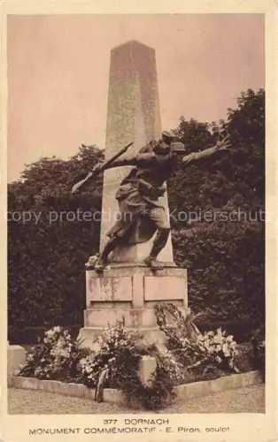 AK / Ansichtskarte Dornach  Mulhouse 68 Haut-Rhin Monument Commémoratif Kriegerdenkmal