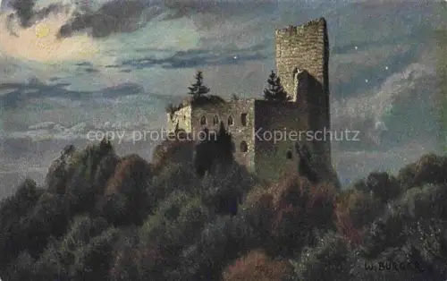 AK / Ansichtskarte Spesburg Andlau 67 Bas-Rhin Die Spesburg Serie 162 Nr. 3923 Vogesenburg Kuenstlerkarte