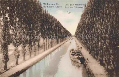 AK / Ansichtskarte MULHOUSE Muehlhausen 68 Haut-Rhin Canal vers l'Ile Napoléon