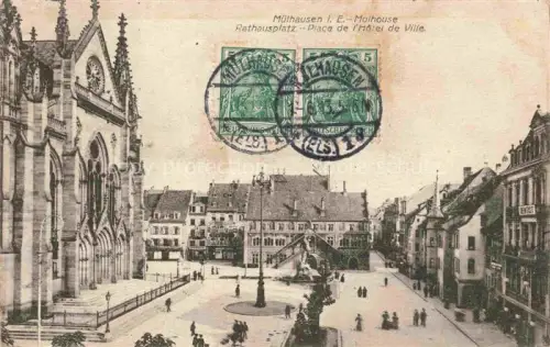 AK / Ansichtskarte MULHOUSE Muehlhausen 68 Haut-Rhin Place de l'Hôtel de Ville