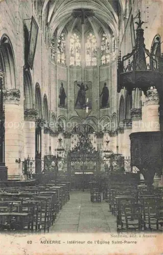 AK / Ansichtskarte Auxerre 89 Yonne Intérieur de l'Eglise Saint-Pierre