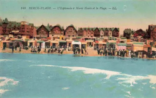 AK / Ansichtskarte BERCK-PLAGE 62 L'Esplanade à marée haute et la plage