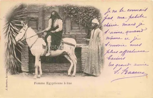 AK / Ansichtskarte CAIRO  Kairo Caire Egypt Femme Egyptienne à âne