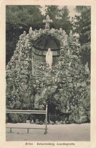 AK / Ansichtskarte Brilon Hochsauerlandkreis NRW Kalvarienberg Lourdesgrotte