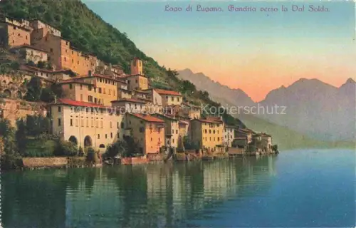 AK / Ansichtskarte Lago di LUGANO TI Gandria verso la Dal Solda 