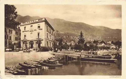 AK / Ansichtskarte LOCARNO Lago Maggiore TI Hotel Rest del Moro 