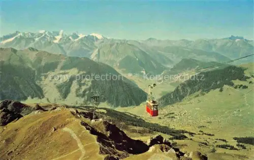 AK / Ansichtskarte Verbier Entremont VS Teleferique des Attelas et le massif du Mont Blanc