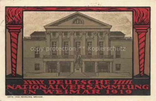 AK / Ansichtskarte WEIMAR  Thueringen Deutsche Ntionalversammlung 1919