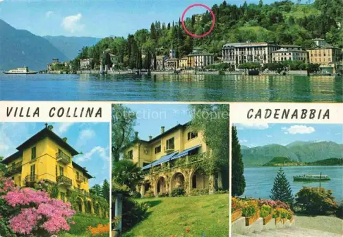 AK / Ansichtskarte Cadenabbia Griante Lago di Como Lombardia IT Villa Collina Teilansichten Residenz des Bundeskanzlers Adenauer