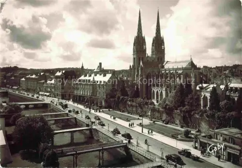 AK / Ansichtskarte QUIMPER 29 Finistere Les Passerelles sur l'Odet et la Cathedrale