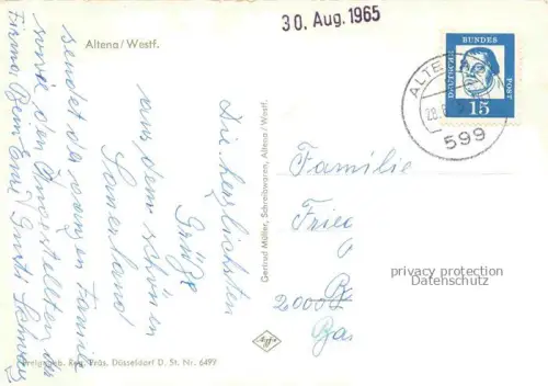 AK / Ansichtskarte Altena Lenne Fliegeraufnahme